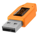 Tether Tools 20" Tetherpro USB 3.0 to USB 3.0 Micro-B Right Angle Adapter Cable (High-Visibilty Orange)