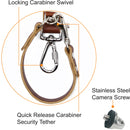 RL Handcrafts Clydesdale Lite Dual Leather Camera Harness (Small, Tan)