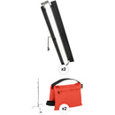 Genaray Bi-Color 36" Soft Strip 1-Light Boom Stand Kit