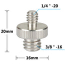 CAMVATE Screw Adapter Set (1/4"-20F To 3/8"-16F,1/4"-20M To 1/4"-20M,1/4"-20M To 3/8"-16M)