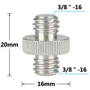 CAMVATE Screw Adapter Set (1/4"-20F To 3/8"-16F,1/4"-20M To 1/4"-20M,1/4"-20M To 3/8"-16M)