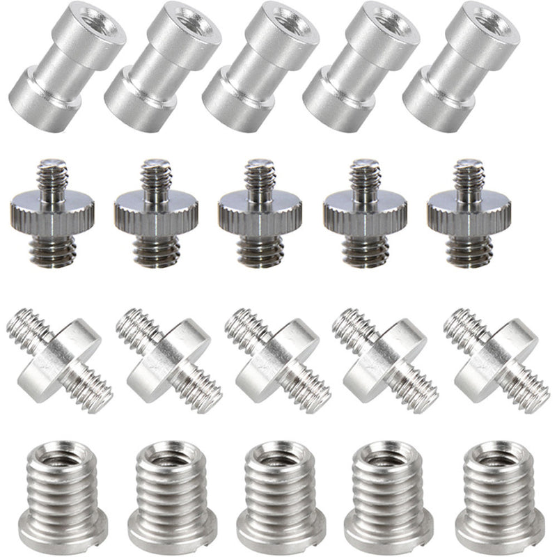 CAMVATE 1/4"-20 to 3/8"-16 & 1/4"-20 to 1/4"-20 Assorted Screw Set (20-Pack)