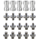 CAMVATE Screw Adapter Set (1/4"-20F To 3/8"-16F,1/4"-20M To 1/4"-20M,1/4"-20M To 3/8"-16M)