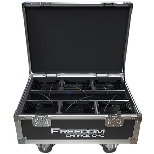 CHAUVET DJ Freedom Charge Cyc Wheeled Road Case for 6 Fixtures (Black)