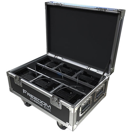 CHAUVET DJ Freedom Charge Cyc Wheeled Road Case for 6 Fixtures (Black)