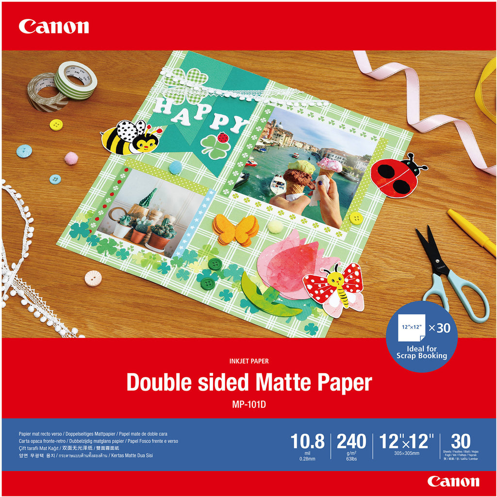 Canon Double-Sided Matte Photo Paper (7 x 10, 20 Sheets)