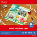 Canon Double-Sided Matte Photo Paper (12 x 12", 30 Sheets)