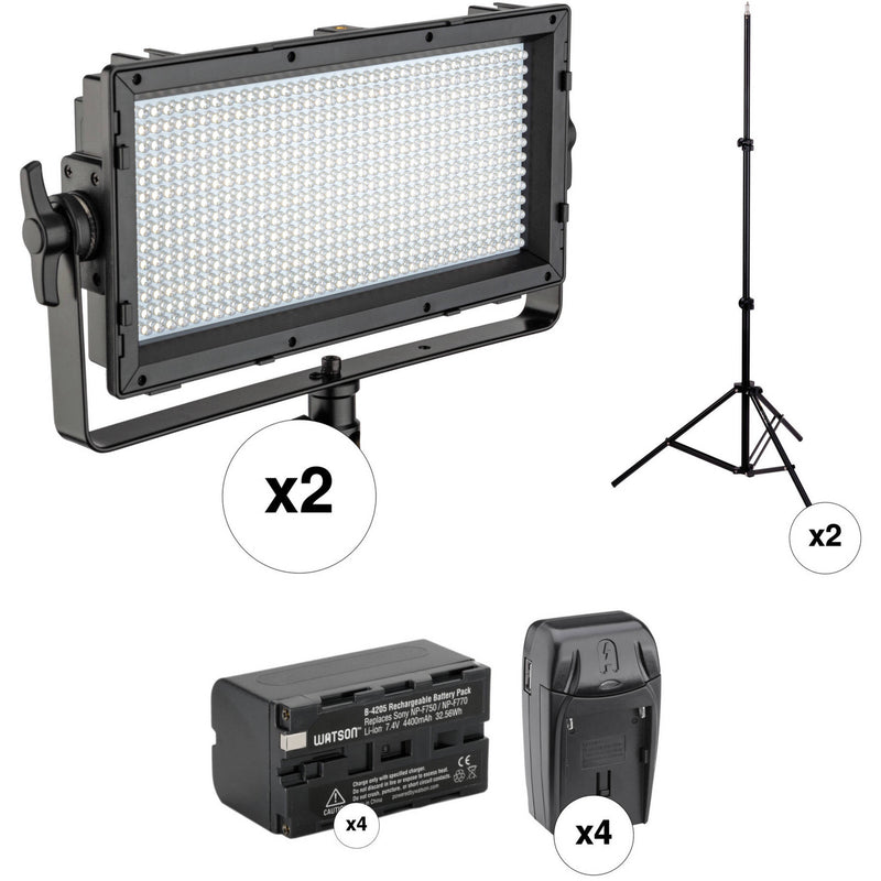 Genaray Spectro LED Essential 500IID Daylight LED 2-Light Kit