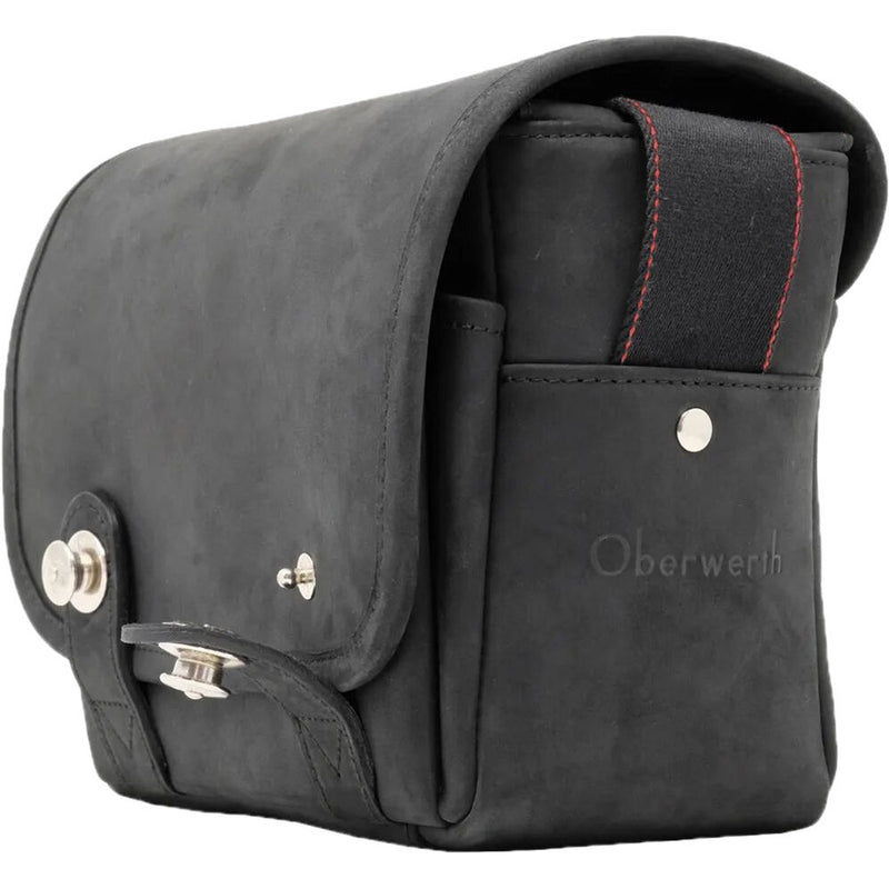 Oberwerth The Q Bag for Leica Q1 or Q2 Camera (Black with Red L Interior)