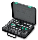 WERA 8100 SB 2 3/8" Drive 43 Piece Metric Zyklop Ratchet Set in a High Density Foam-lined Metal Case