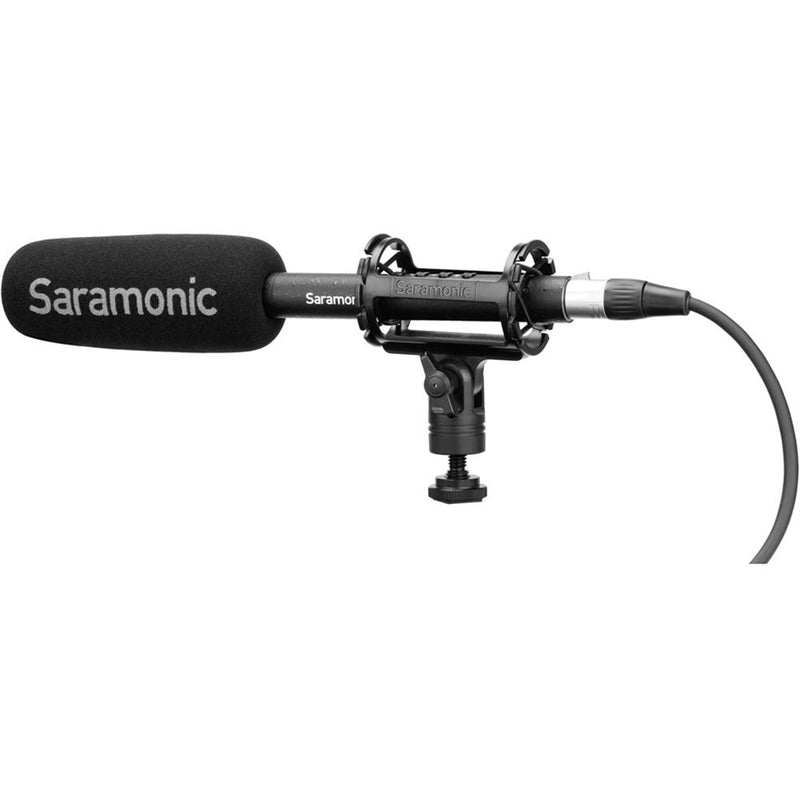 Saramonic Shotgun Mic,Lithium Battery,Lo-Hi Filters,-10Db Pad, Shock Mount,Windscreen,XLR Cable,Case