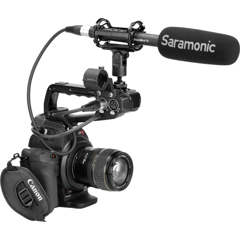 Saramonic Shotgun Mic,Lithium Battery,Lo-Hi Filters,-10Db Pad, Shock Mount,Windscreen,XLR Cable,Case