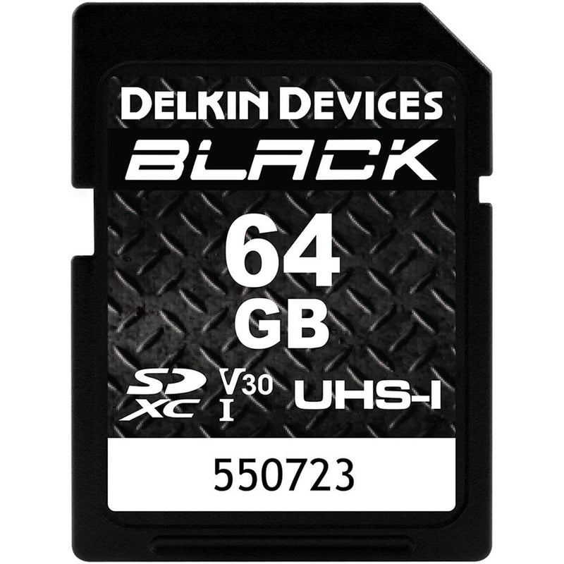 Delkin Devices 64GB BLACK UHS-I SDXC Memory Card