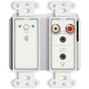 RDL Wall-Mounted Bi-Directional Line-Level And Bluetooth Audio Dante Interface (White)