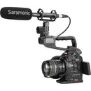 Saramonic Supercardioid Shotgun Mic:High-Pass Filter,-10Db Pad,Shock Mount,Windscreen,XLR Out Cable