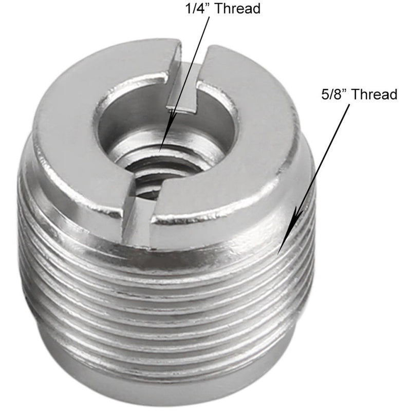 Niceyrig 5/8" Male to 1/4" Female Microphone Screw Thread Adapter (Pack of 2)