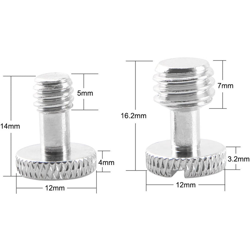 Niceyrig 3/8" and 1/4" Camera Quick Release Screws (Pack of 4)