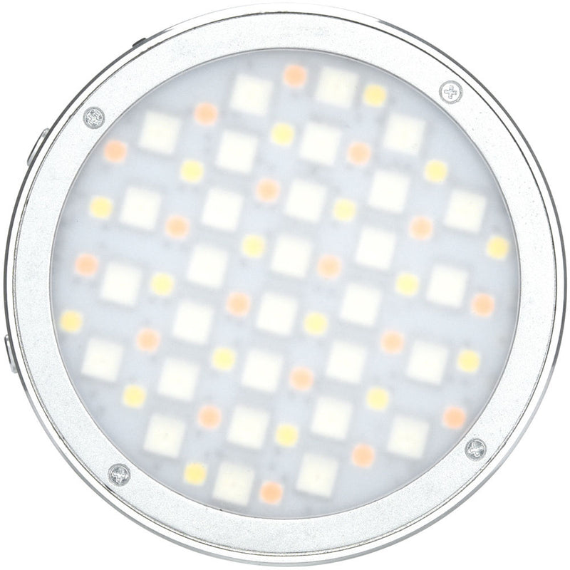 Godox Round Mini RGB LED Magnetic Light (Silver)