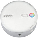 Godox Round Mini RGB LED Magnetic Light (Silver)