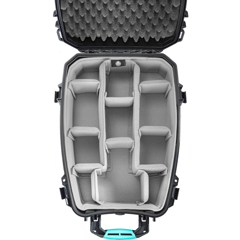 HPRC 3600 Backpack Hard Case with Divider Kit (Black/Blue)