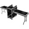 Odyssey Innovative Designs Pro Combo Rack with Glide Platform, Side Table, and Casters (14 RU over 16 RU)