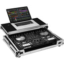 Odyssey Innovative Designs Flight-Zone Native Instruments Traktor Kontrol S4 MK3 Flight Case with Glide Platform (Silver/Black)