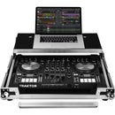 Odyssey Innovative Designs Flight-Zone Native Instruments Traktor Kontrol S4 MK3 Flight Case with Glide Platform (Silver/Black)