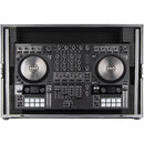 Odyssey Innovative Designs Flight-Zone Native Instruments Traktor Kontrol S4 MK3 Flight Case with Glide Platform (Silver/Black)