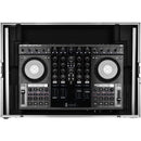 Odyssey Innovative Designs Flight-Zone Native Instruments Traktor Kontrol S4 MK3 Flight Case with Glide Platform (Silver/Black)