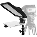 Prompter People Prompter Pal PAL-iPAD-15mm Teleprompter with Tablet Cradle, 10 x 10" Glass, and 15mm Rod Block