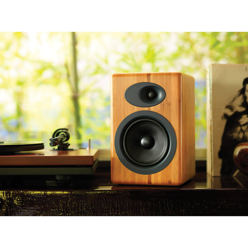 Audioengine A5+ 2-Way Bookshelf Speakers (Natural Bamboo, Pair)