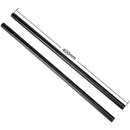 Niceyrig 15mm Black Aluminum Alloy Rod (15.7", 2-Pack)