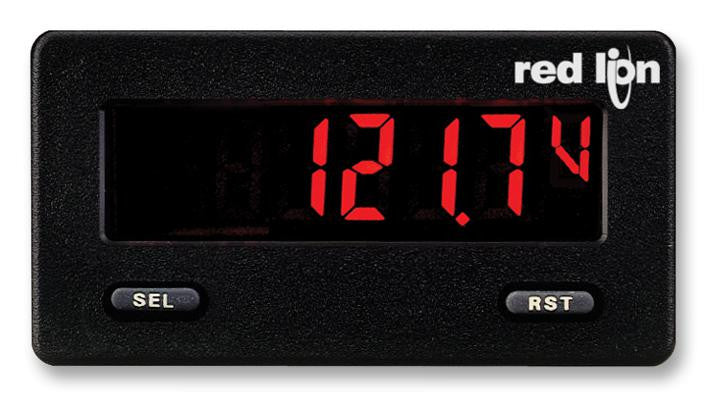 RED LION CONTROLS CUB5PB00 Panel Meter, Process, 5 Digits, DC Current / DC Voltage, 0mA to 20mA, 0mA to 50mA, 0V to 10V