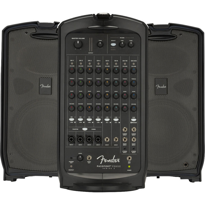 Fender Passport Conference Series 2 Portable Powered PA Kit with Microphones, Stands, Bag, and Cables