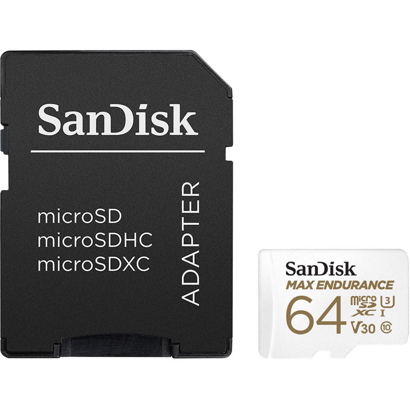 SanDisk 64GB MAX ENDURANCE UHS-I microSDXC Memory Card with SD Adapter