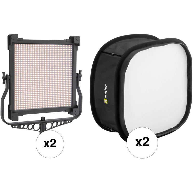 Genaray Spectro LED 800B1 Bi-Color Studio LED Three Light Kit with Case