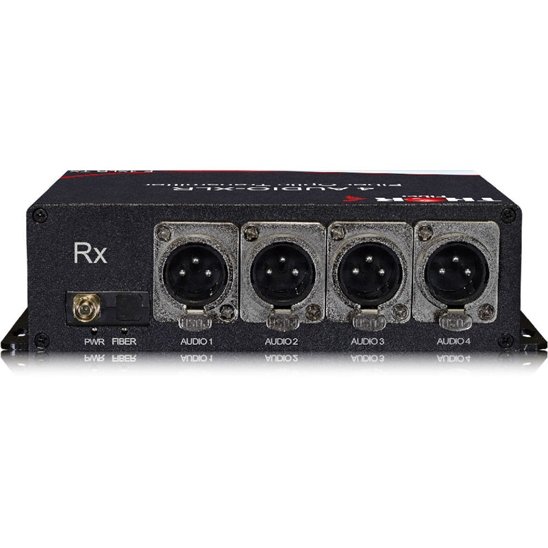 Thor 4-Channel XLR Audio over One Fiber Transmitter and Receiver Kit