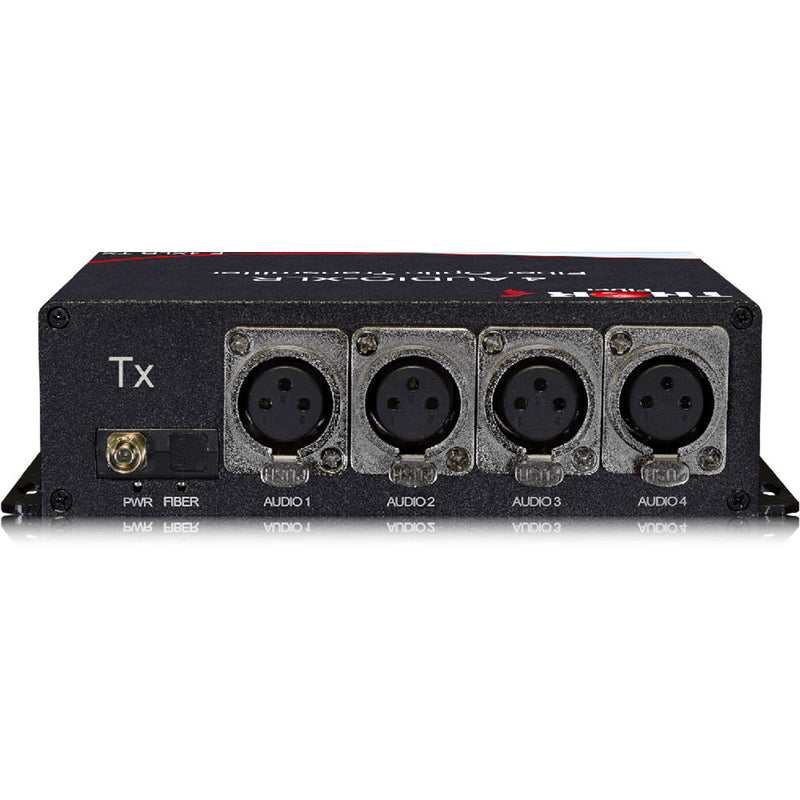 Thor 4-Channel XLR Audio over One Fiber Transmitter and Receiver Kit