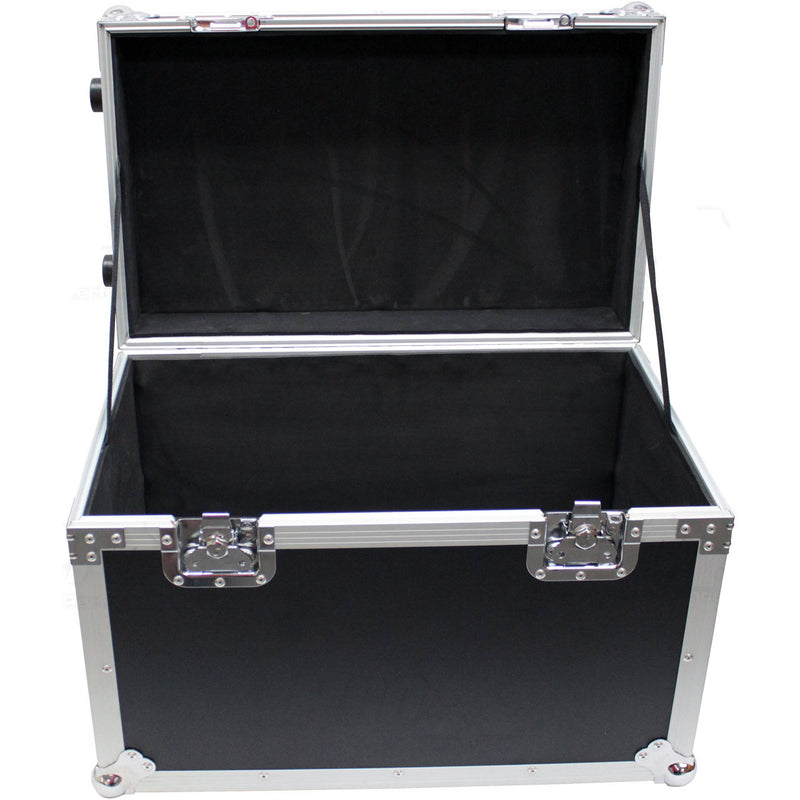 ProX Roll-Away Utility Case with Retractable Handle and Low-Profile Recessed Wheels (Black)