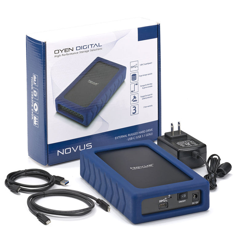 Oyen Digital 16TB Novus USB 3.1 Gen 2 Type-C Rugged Desktop Hard Drive