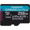 Kingston 256GB Canvas Go! Plus UHS-I microSDXC Memory Card with SD Adapter