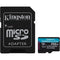 Kingston 256GB Canvas Go! Plus UHS-I microSDXC Memory Card with SD Adapter