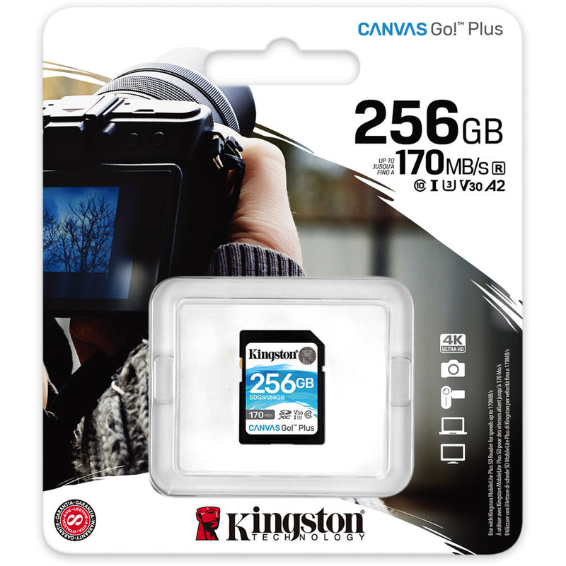 Kingston 256GB Canvas Go! Plus UHS-I SDXC Memory Card