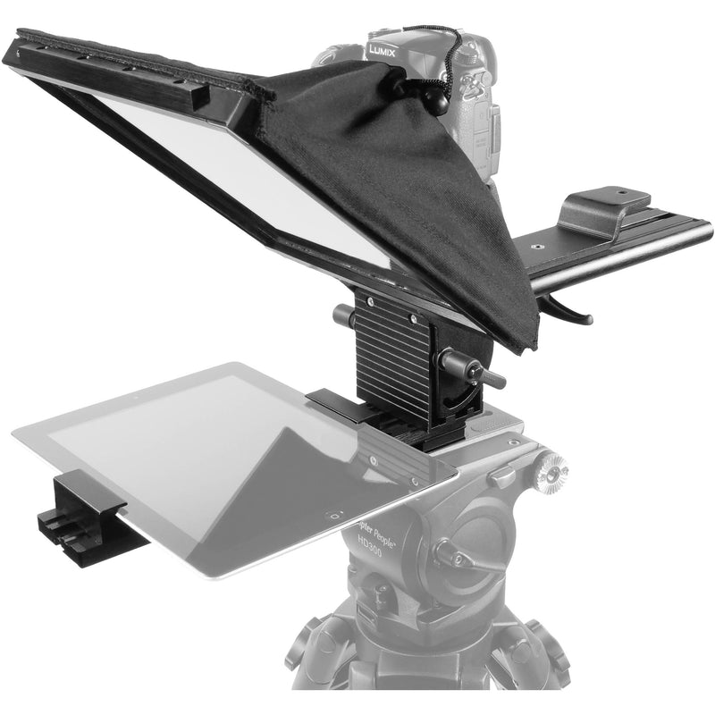 Prompter People PAL12-PAD Prompter Pal Teleprompter with Tablet Cradle, 12 x 12" Glass and Camera Sled