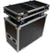 ProX Flight Case with 4 Caster Wheels for Two 15" RCF HDM 45-A / HD 35-A / HD 15-A Speakers (Silver on Black)