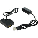 GyroVu USB to FUJIFILM NP-W126 Dummy Battery Intelligent Cable (40&quot;)