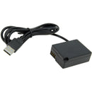 GyroVu USB To Panasonic GH2 Dummy Battery Adaptor Cable (40")