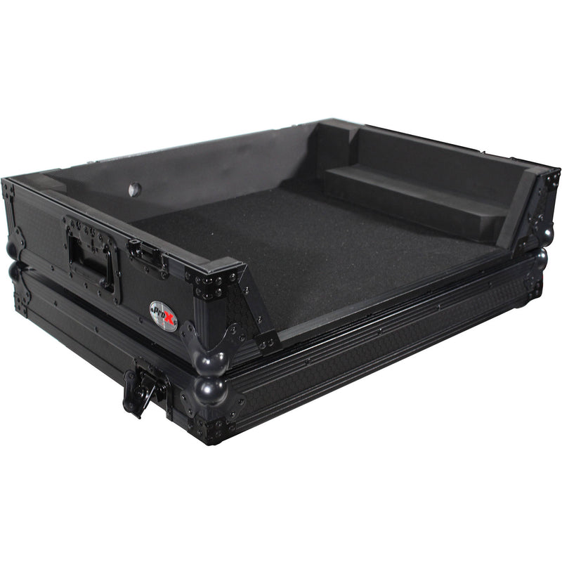 ProX Flight Case with Shelf and Wheels for Pioneer XDJ-XZ System (Silver on Black)