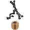 Auray IPU-108 Universal Tablet Mount with Clamp-On and Thread Adapters for Mic Stands, Light Stands, and Tripods