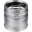 7artisans Photoelectric 55mm f/1.4 Lens for Micro Four Thirds (Silver)